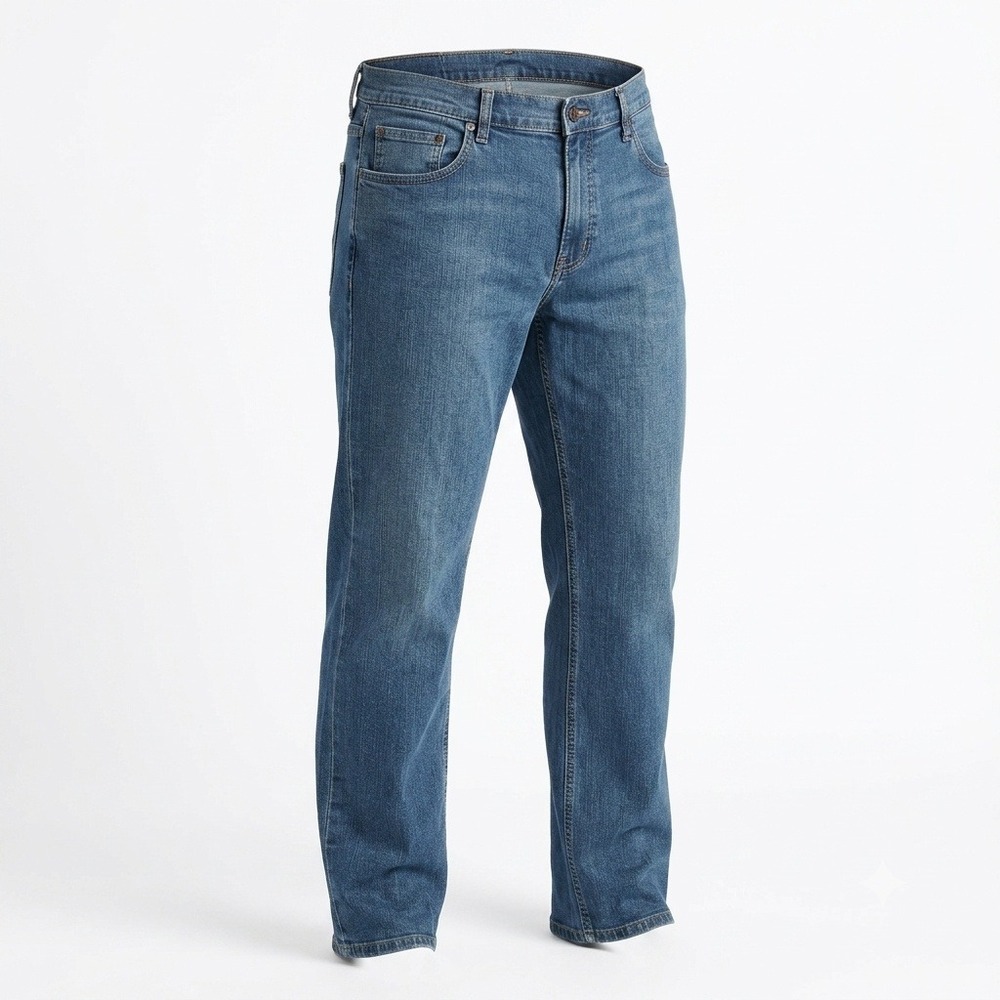 Faconnable Men's Jeans Tag‎ 38L Real 36x34 Straight Leg Designer Denim Blue